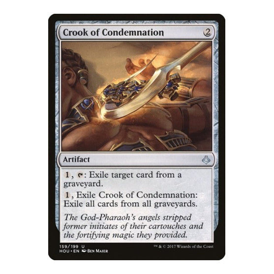Crook of Condemnation (HOU) #159 Uncommon (Lightly Played) Hour of Devastation Magic: The Gathering: 2017