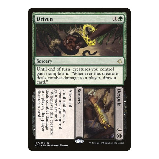 Driven Despair (HOU) #157 Rare (Lightly Played) Hour of Devastation Magic: The Gathering: 2017