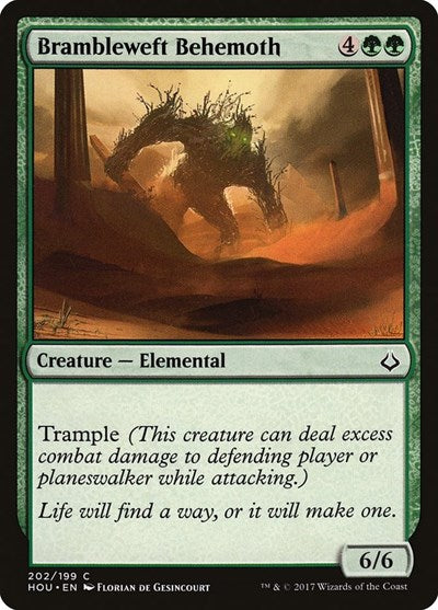 Brambleweft Behemoth (HOU) #202 Common (Lightly Played) Hour of Devastation Magic: The Gathering: 2017