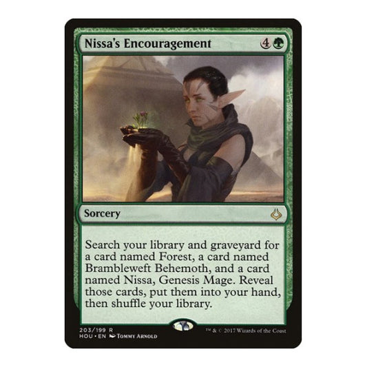 Nissa's Encouragement (HOU) #203 Rare Hour of Devastation Magic: The Gathering: 2017