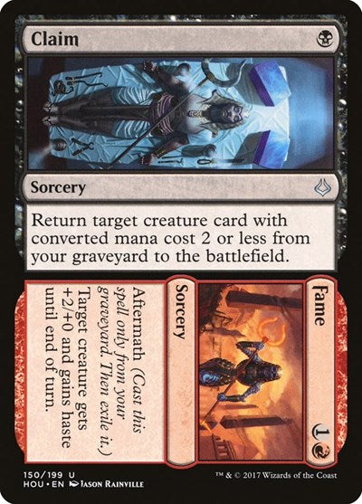 Claim Fame (HOU) #150 Uncommon (Lightly Played) Hour of Devastation Magic: The Gathering: 2017