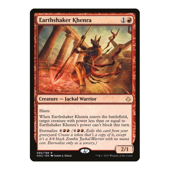 Earthshaker Khenra (HOU) #90 Rare (Lightly Played) Hour of Devastation Magic: The Gathering: 2017
