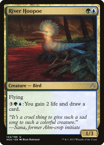 River Hoopoe (HOU) #143 Uncommon (Lightly Played) Hour of Devastation Magic: The Gathering: 2017