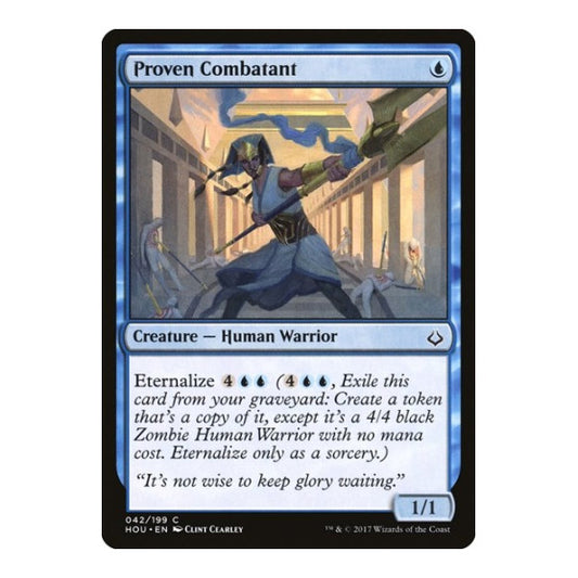 Proven Combatant (HOU) #42 Common (Lightly Played) Hour of Devastation Magic: The Gathering: 2017