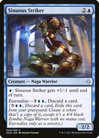 Sinuous Striker (HOU) #45 Uncommon (Lightly Played) Hour of Devastation Magic: The Gathering: 2017