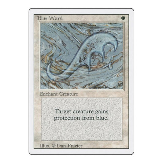 Blue Ward (3ED) #7 Uncommon (Lightly Played) Revised Edition Magic: The Gathering: 1994