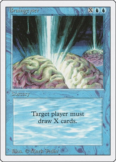 1994 Magic: Revised Edition (3ED) - Braingeyser (#50, Rare)