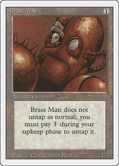 Brass Man (3ED) #238 Uncommon (Heavily Played) Revised Edition Magic: 1994