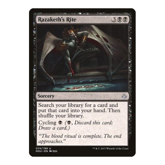 Razakeths Rite (HOU) #74 Uncommon (Lightly Played) Hour of Devastation Magic: The Gathering: 2017