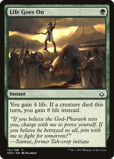 Life Goes On (HOU) #121 Common (Moderately Played) Hour of Devastation Magic: The Gathering: 2017