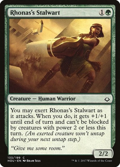 Rhonass Stalwart (HOU) #133 Common (Lightly Played) Hour of Devastation Magic: The Gathering: 2017