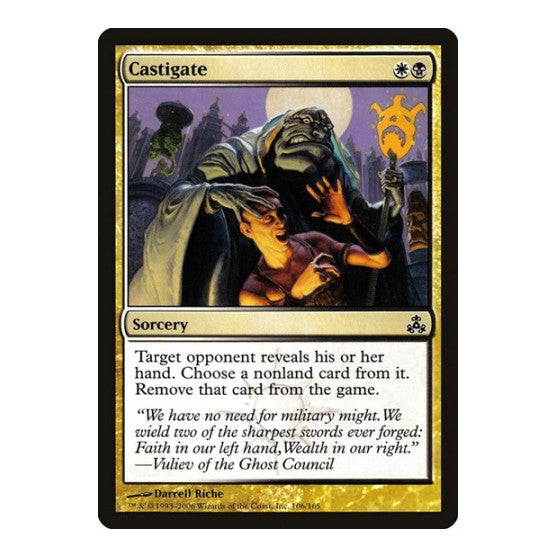 Castigate (GPT) #106 Common (Lightly Played) Guildpact Magic: The Gathering: 2006