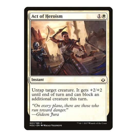 Act of Heroism (HOU) #1 Common (Lightly Played) Hour of Devastation Magic: The Gathering: 2017