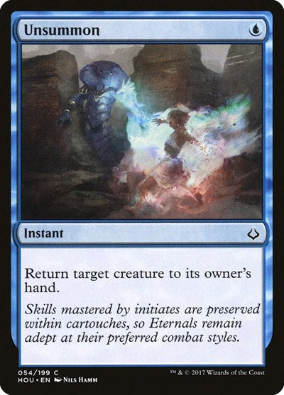 Unsummon (HOU) #54 Common (Lightly Played) Hour of Devastation Magic: The Gathering: 2017