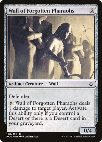 Wall of Forgotten Pharaohs (HOU) #168 Common Hour of Devastation Magic: The Gathering: 2017