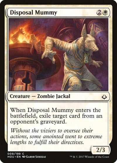 Disposal Mummy (HOU) #9 Common (Lightly Played) Hour of Devastation Magic: The Gathering: 2017