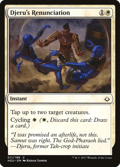 Djerus Renunciation (HOU) #11 Common (Lightly Played) Hour of Devastation Magic: The Gathering: 2017