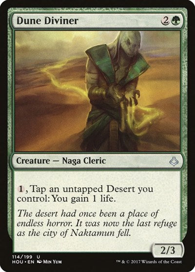 Dune Diviner (HOU) #114 Uncommon (Foil Lightly Played) Hour of Devastation Magic: The Gathering: 2017