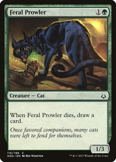 Feral Prowler (HOU) #115 Common (Lightly Played) Hour of Devastation Magic: The Gathering: 2017