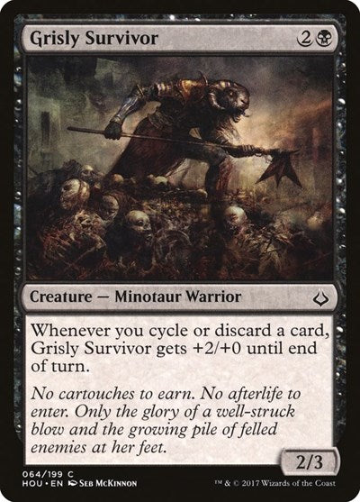 Grisly Survivor (HOU) #64 Common (Lightly Played) Hour of Devastation Magic: The Gathering: 2017