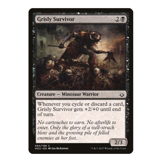 Grisly Survivor (HOU) #64 Common (Lightly Played) Hour of Devastation Magic: The Gathering: 2017