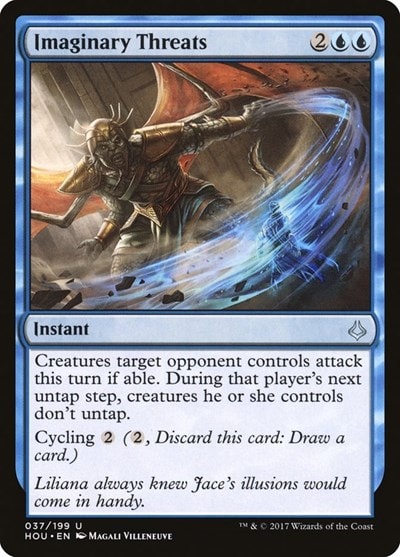 Imaginary Threats (HOU) #37 Uncommon (Lightly Played) Hour of Devastation Magic: The Gathering: 2017