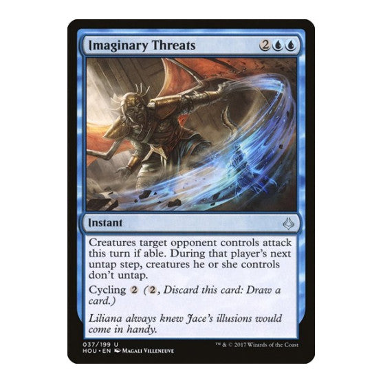 Imaginary Threats (HOU) #37 Uncommon (Lightly Played) Hour of Devastation Magic: The Gathering: 2017