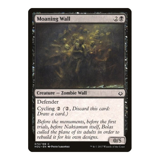 Moaning Wall (HOU) #72 Common (Lightly Played) Hour of Devastation Magic: The Gathering: 2017