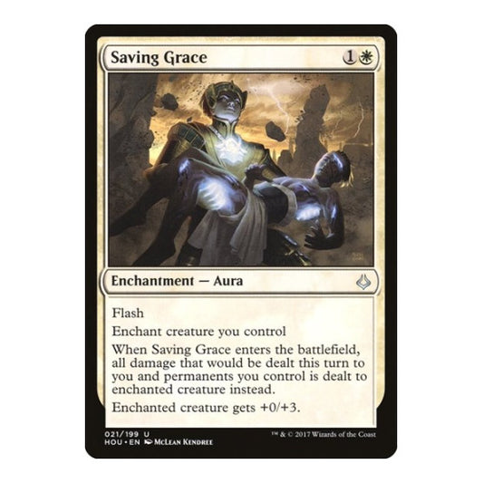 Saving Grace (HOU) #21 Uncommon (Lightly Played) Hour of Devastation Magic: The Gathering: 2017
