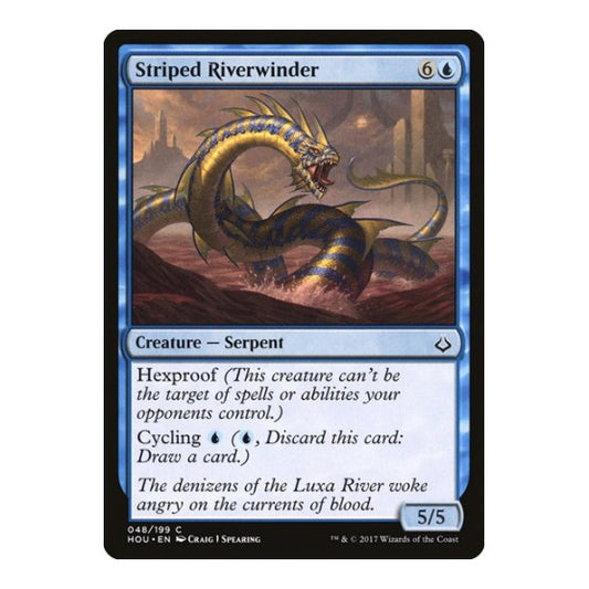 Striped Riverwinder (HOU) #48 Common (Lightly Played) Hour of Devastation Magic: The Gathering: 2017
