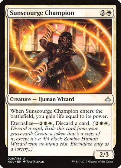 Sunscourge Champion (HOU) #26 Uncommon (Lightly Played) Hour of Devastation Magic: The Gathering: 2017