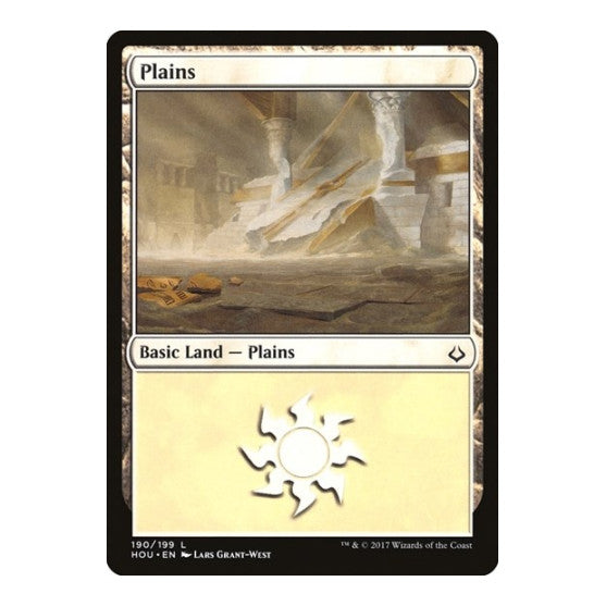 Plains 190 (HOU) #190 Land (Foil Lightly Played) Hour of Devastation Magic: The Gathering: 2017