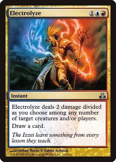 Electrolyze (GPT) #111 Uncommon (Lightly Played) Guildpact Magic: The Gathering: 2006