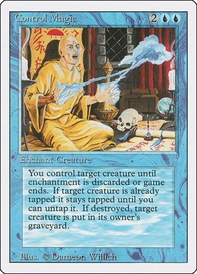 Control Magic (3ED) #52 Uncommon (Heavily Played) Revised Edition Magic: The Gathering: 1994