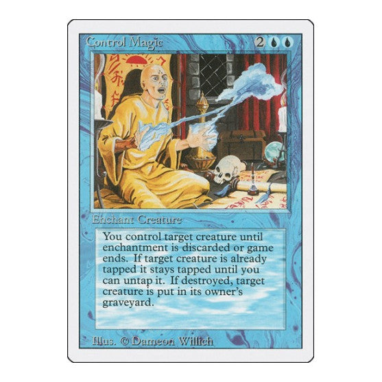 Control Magic (3ED) #52 Uncommon (Heavily Played) Revised Edition Magic: The Gathering: 1994