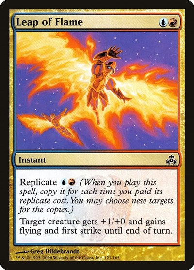 Leap of Flame (GPT) #121 Common (Lightly Played) Guildpact Magic: The Gathering: 2006