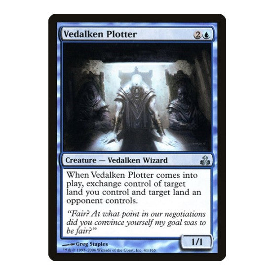 Vedalken Plotter (GPT) #41 Uncommon (Lightly Played) Guildpact Magic: The Gathering: 2006