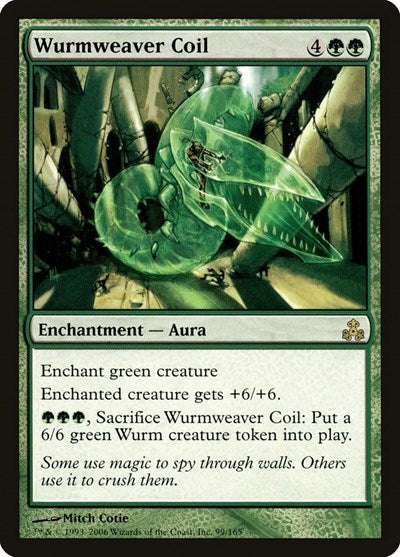 Wurmweaver Coil (GPT) #99 Rare (Heavily Played) Guildpact Magic: The Gathering: 2006