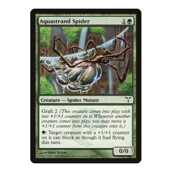 Aquastrand Spider (DIS) #80 Common (Lightly Played) Dissension Magic: The Gathering: 2006