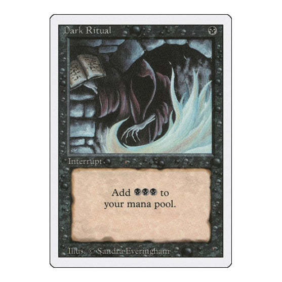 Dark Ritual (3ED) #99 Common (Moderately Played) Revised Edition Magic: The Gathering: 1994