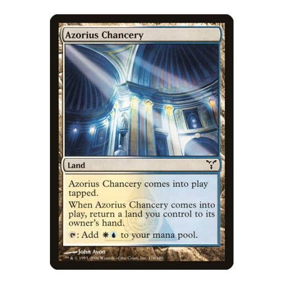 Azorius Chancery (DIS) #170 Common (Moderately Played) Dissension Magic: The Gathering: 2006