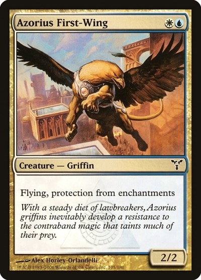 Azorius First Wing (DIS) #105 Common (Moderately Played) Dissension Magic: The Gathering: 2006