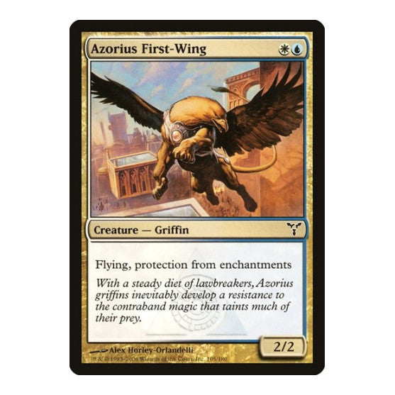 Azorius First-Wing (DIS) #105 Common (Moderately Played) Dissension Magic: The Gathering: 2006