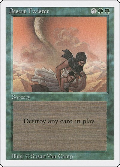 Desert Twister (3ED) #192 Uncommon (Heavily Played) Revised Edition Magic: 1994