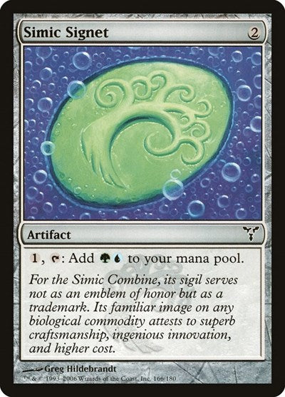 Simic Signet (DIS) #166 Common (Lightly Played) Dissension Magic: 2006