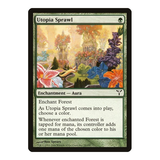 Utopia Sprawl (DIS) #99 Common Dissension Magic: The Gathering: 2006