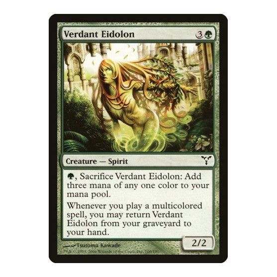 Verdant Eidolon (DIS) #100 Common (Lightly Played) Dissension Magic: The Gathering: 2006