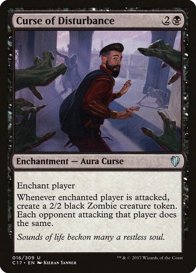 Curse of Disturbance (C17) #16 Uncommon (Lightly Played) Commander 2017 Magic: 2017