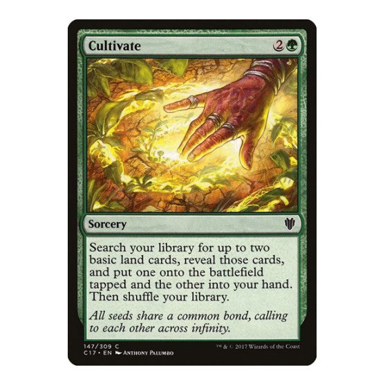 Cultivate (C17) #147 Common (Moderately Played) Commander 2017 Magic: The Gathering: 2017