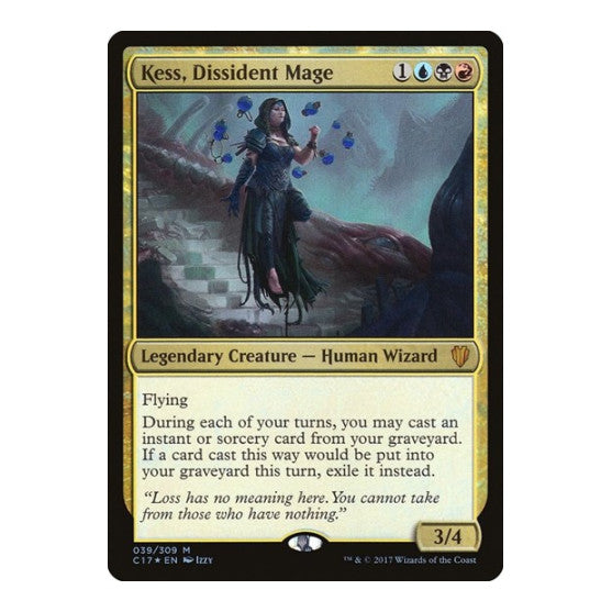 Kess Dissident Mage (C17) #39 Mythic Rare (Foil Lightly Played) Commander 2017 Magic: The Gathering: 2017